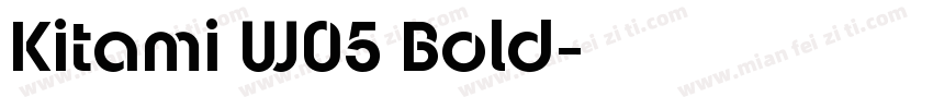Kitami W05 Bold字体转换